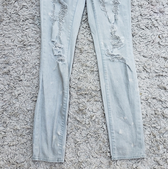 ARTICLES OF SOCIETY Jeans Size 24 Distressed Light Wash Streetwear - Picture 2 of 6